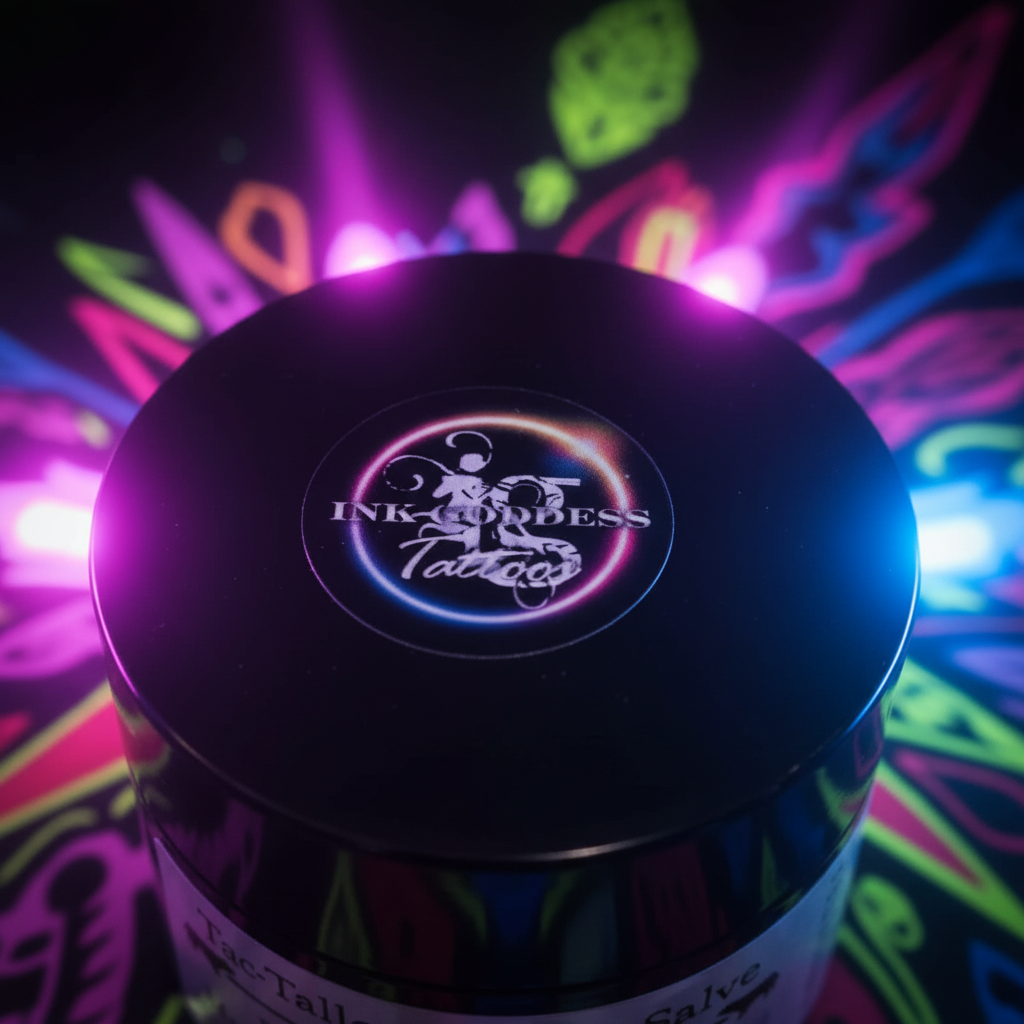 Ink Goddess Label Close-up - Vibrant